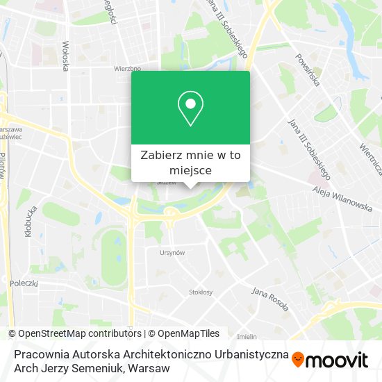 Mapa Pracownia Autorska Architektoniczno Urbanistyczna Arch Jerzy Semeniuk