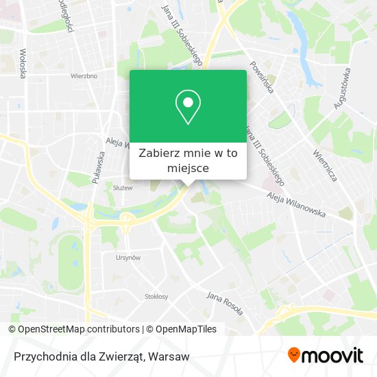 Mapa Przychodnia dla Zwierząt