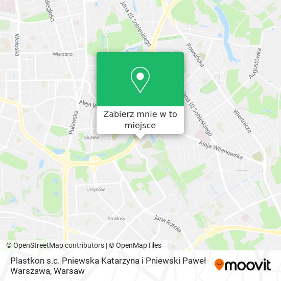 Mapa Plastkon s.c. Pniewska Katarzyna i Pniewski Paweł Warszawa