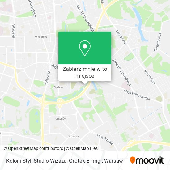 Mapa Kolor i Styl. Studio Wizażu. Grotek E., mgr