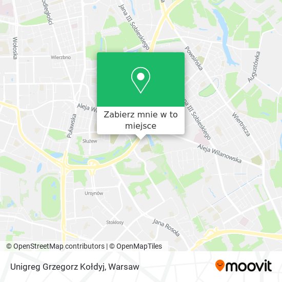 Mapa Unigreg Grzegorz Kołdyj