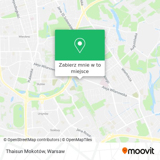 Mapa Thaisun Mokotów