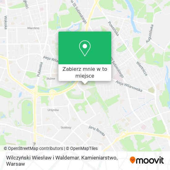 Mapa Wilczyński Wiesław i Waldemar. Kamieniarstwo