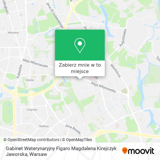 Mapa Gabinet Weterynaryjny Figaro Magdalena Kirejczyk Jaworska