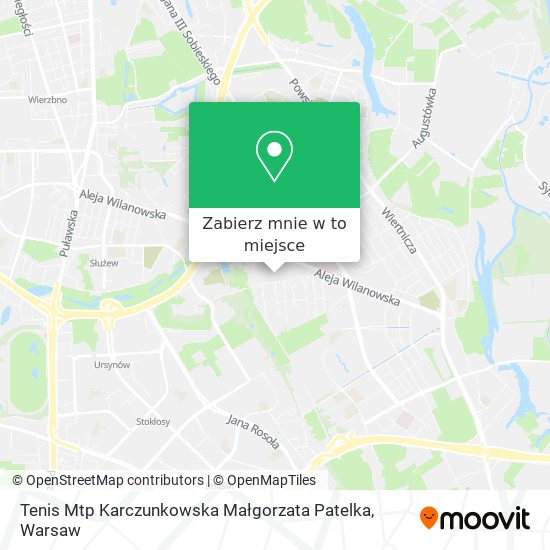 Mapa Tenis Mtp Karczunkowska Małgorzata Patelka