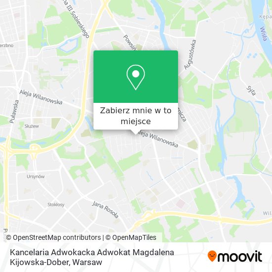 Mapa Kancelaria Adwokacka Adwokat Magdalena Kijowska-Dober