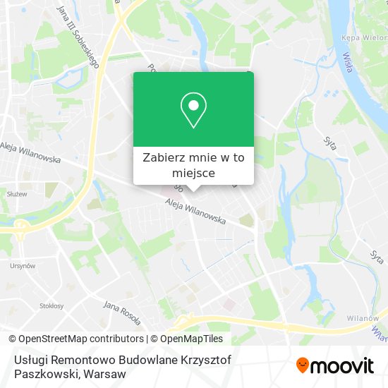 Mapa Usługi Remontowo Budowlane Krzysztof Paszkowski