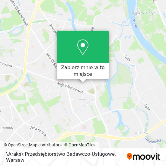 Mapa \Araks\ Przedsiębiorstwo Badawczo-Usługowe