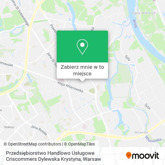 Mapa Przedsiębiorstwo Handlowo Usługowe Criscommers Dylewska Krystyna