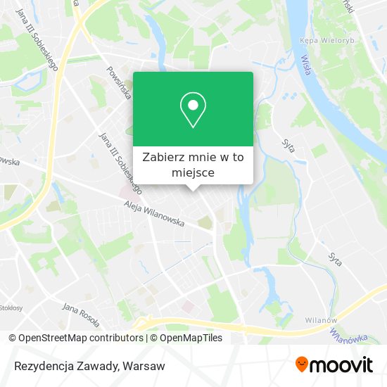 Mapa Rezydencja Zawady