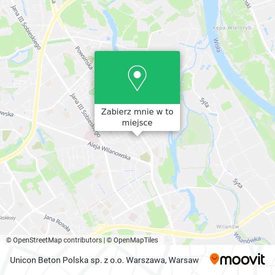 Mapa Unicon Beton Polska sp. z o.o. Warszawa