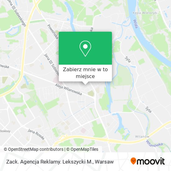 Mapa Zack. Agencja Reklamy. Lekszycki M.