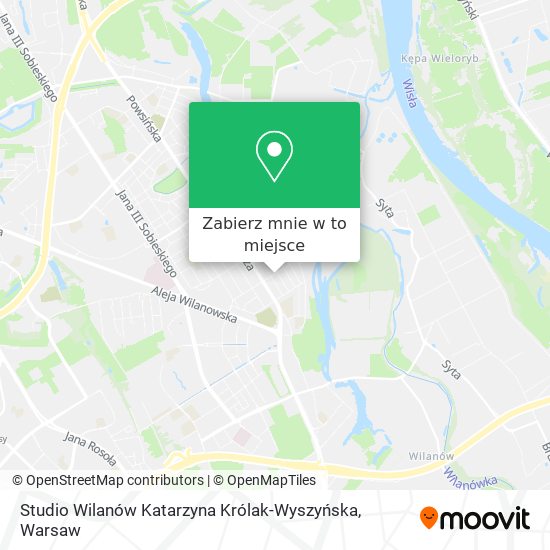 Mapa Studio Wilanów Katarzyna Królak-Wyszyńska