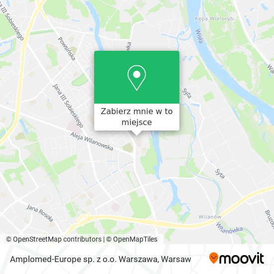 Mapa Amplomed-Europe sp. z o.o. Warszawa