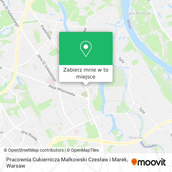 Mapa Pracownia Cukiernicza Małkowski Czesław i Marek