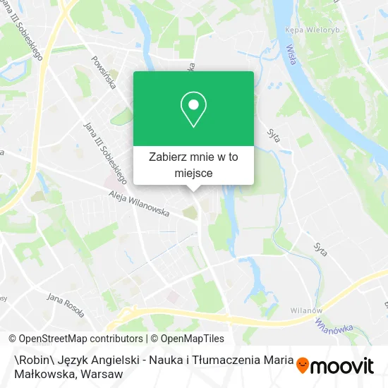 Mapa \Robin\ Język Angielski - Nauka i Tłumaczenia Maria Małkowska