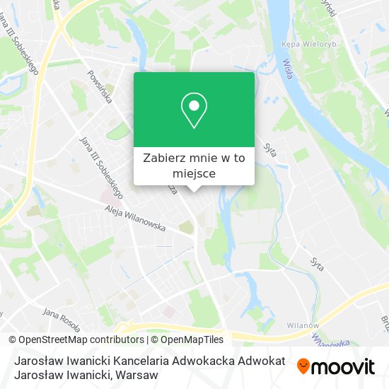 Mapa Jarosław Iwanicki Kancelaria Adwokacka Adwokat Jarosław Iwanicki