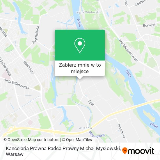 Mapa Kancelaria Prawna Radca Prawny Michał Mysłowski