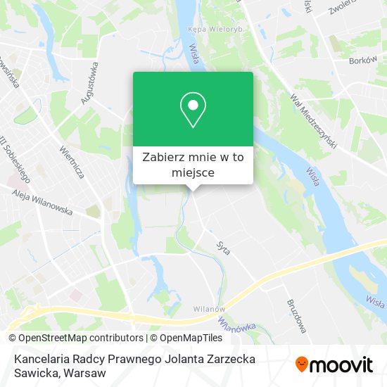 Mapa Kancelaria Radcy Prawnego Jolanta Zarzecka Sawicka