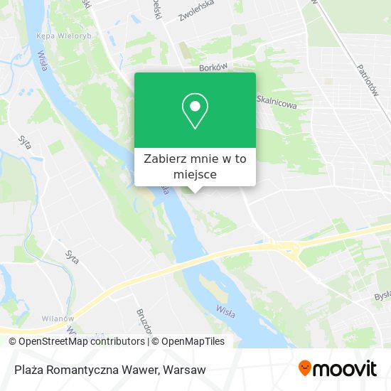 Mapa Plaża Romantyczna Wawer