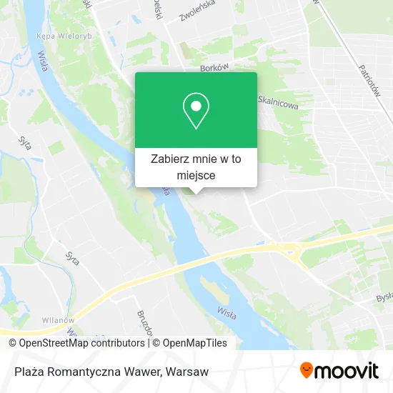Mapa Plaża Romantyczna Wawer