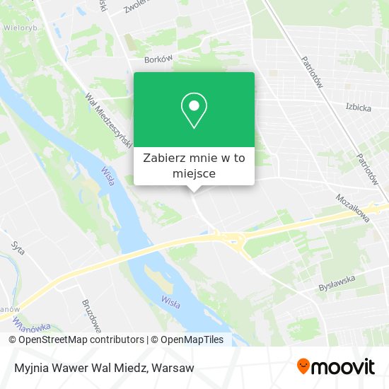 Mapa Myjnia Wawer Wal Miedz