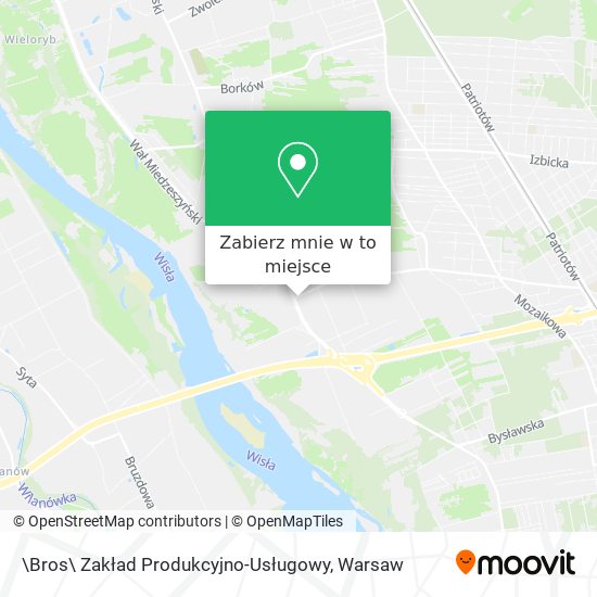 Mapa \Bros\ Zakład Produkcyjno-Usługowy