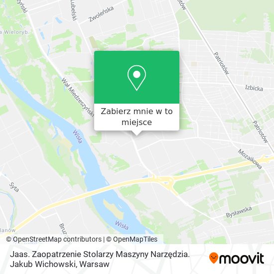 Mapa Jaas. Zaopatrzenie Stolarzy Maszyny Narzędzia. Jakub Wichowski