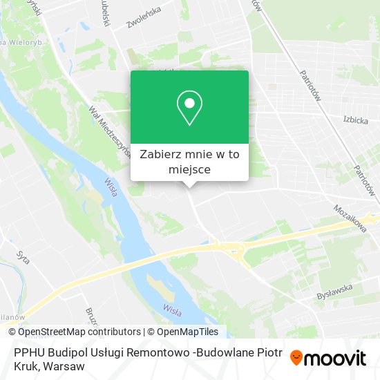 Mapa PPHU Budipol Usługi Remontowo -Budowlane Piotr Kruk