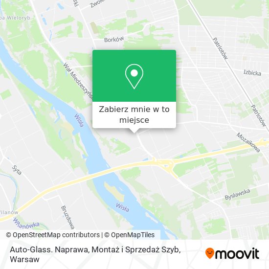 Mapa Auto-Glass. Naprawa, Montaż i Sprzedaż Szyb