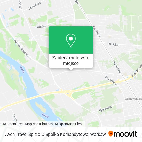 Mapa Aven Travel Sp z o O Spolka Komandytowa