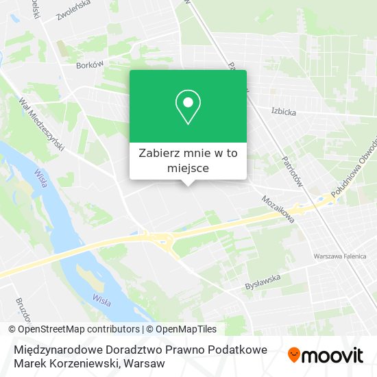 Mapa Międzynarodowe Doradztwo Prawno Podatkowe Marek Korzeniewski