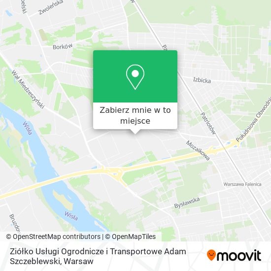 Mapa Ziółko Usługi Ogrodnicze i Transportowe Adam Szczeblewski