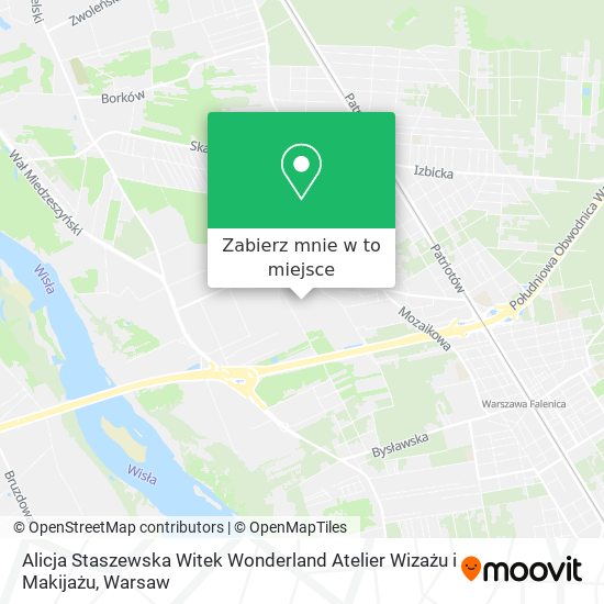 Mapa Alicja Staszewska Witek Wonderland Atelier Wizażu i Makijażu