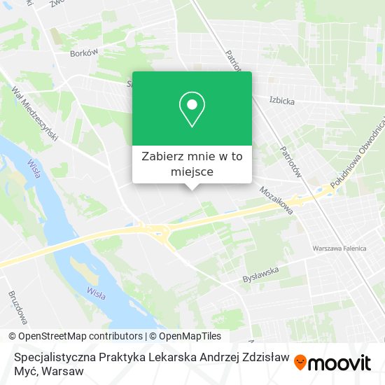 Mapa Specjalistyczna Praktyka Lekarska Andrzej Zdzisław Myć