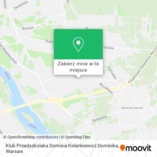 Mapa Klub Przedszkolaka Domisia Kolenkiewicz Dominika