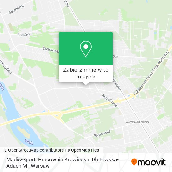 Mapa Madis-Sport. Pracownia Krawiecka. Dłutowska-Adach M.