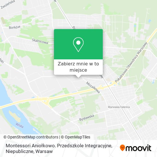 Mapa Montessori Aniołkowo. Przedszkole Integracyjne, Niepubliczne