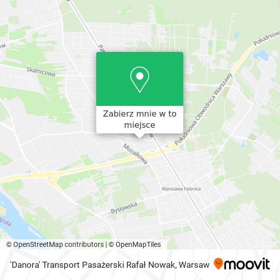 Mapa 'Danora' Transport Pasażerski Rafał Nowak