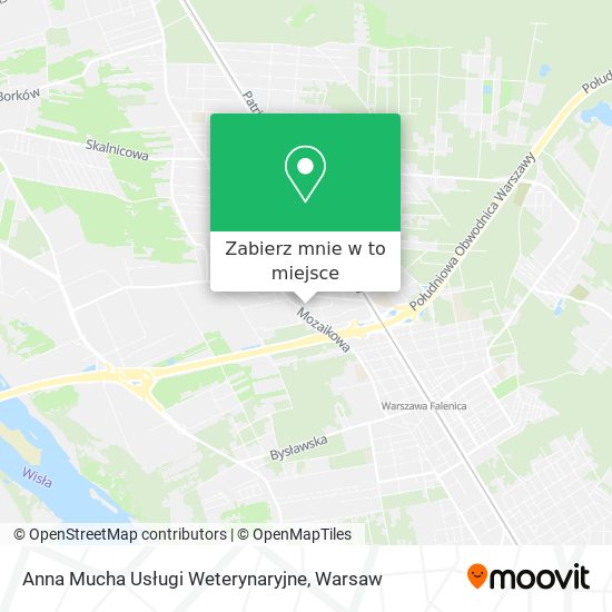 Mapa Anna Mucha Usługi Weterynaryjne