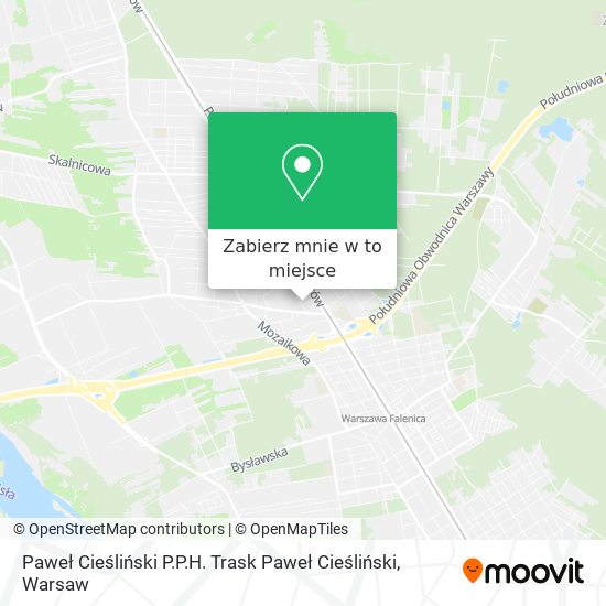 Mapa Paweł Cieśliński P.P.H. Trask Paweł Cieśliński