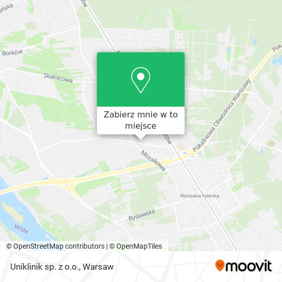 Mapa Uniklinik sp. z o.o.