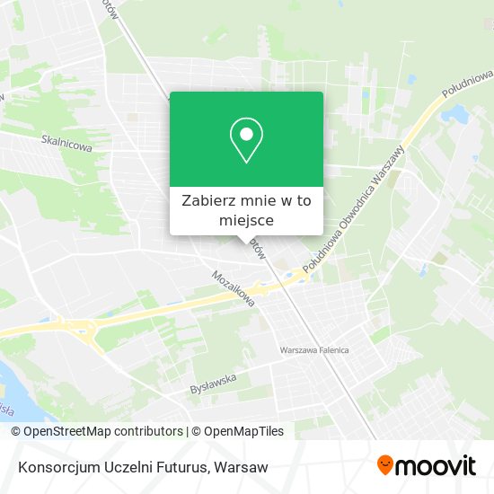 Mapa Konsorcjum Uczelni Futurus