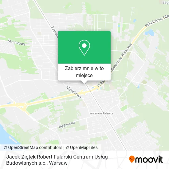 Mapa Jacek Ziętek Robert Fularski Centrum Usług Budowlanych s.c.