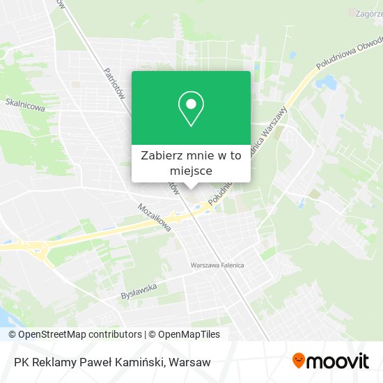 Mapa PK Reklamy Paweł Kamiński