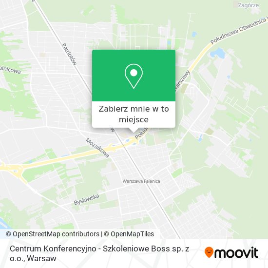 Mapa Centrum Konferencyjno - Szkoleniowe Boss sp. z o.o.