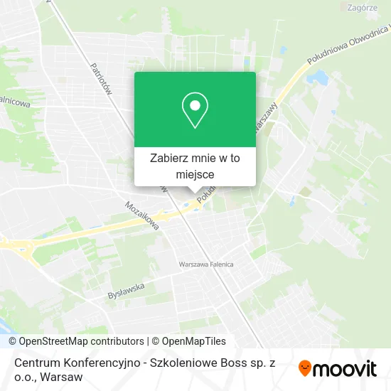 Mapa Centrum Konferencyjno - Szkoleniowe Boss sp. z o.o.