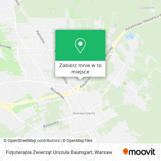 Mapa Fizjoterapia Zwierząt Urszula Baumgart