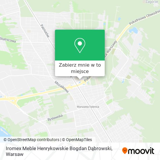 Mapa Iromex Meble Henrykowskie Bogdan Dąbrowski