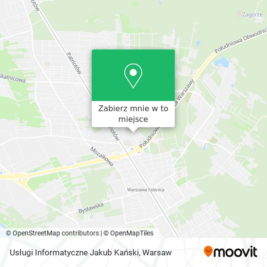 Mapa Usługi Informatyczne Jakub Kański